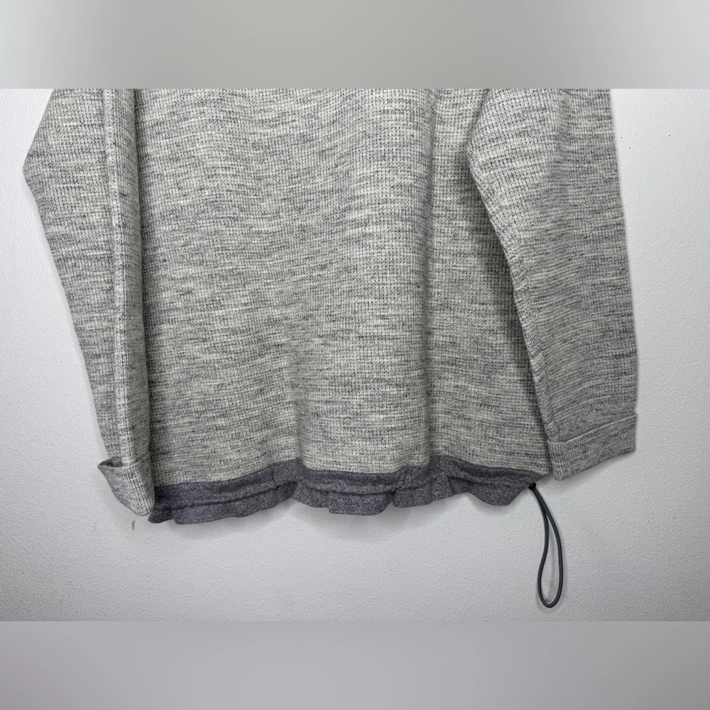 NWT Banana Republic Mens Grey Heather Heavy Knit Sweater Drawstring Bottom XL